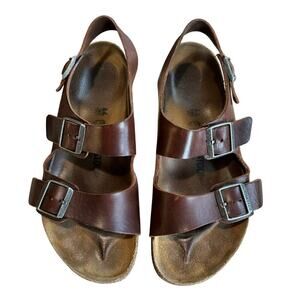 Birkenstock Milano Leather Sandals Men’s Brown Hippie Casual Size EU 44